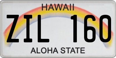 HI license plate ZIL160