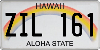 HI license plate ZIL161