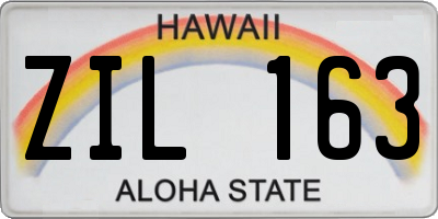 HI license plate ZIL163