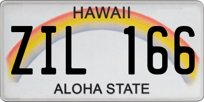 HI license plate ZIL166