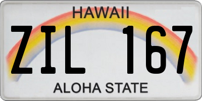 HI license plate ZIL167