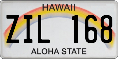 HI license plate ZIL168