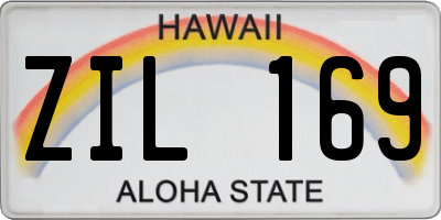 HI license plate ZIL169