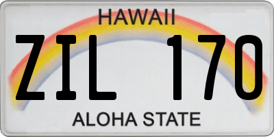 HI license plate ZIL170