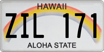 HI license plate ZIL171