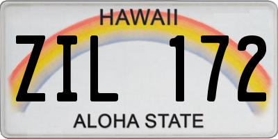 HI license plate ZIL172