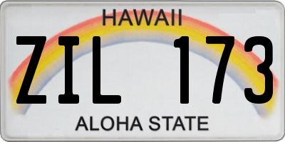 HI license plate ZIL173