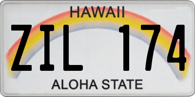 HI license plate ZIL174