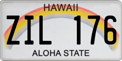 HI license plate ZIL176