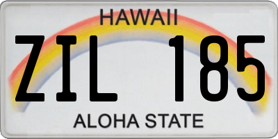 HI license plate ZIL185