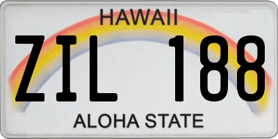 HI license plate ZIL188