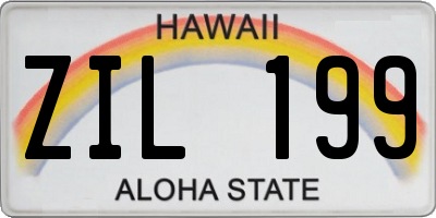 HI license plate ZIL199
