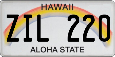 HI license plate ZIL220