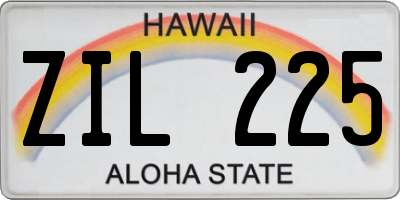 HI license plate ZIL225