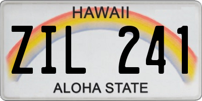 HI license plate ZIL241