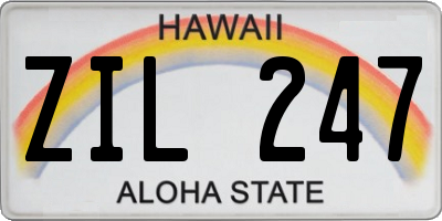 HI license plate ZIL247
