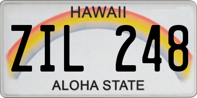 HI license plate ZIL248