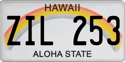 HI license plate ZIL253