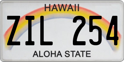 HI license plate ZIL254