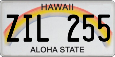 HI license plate ZIL255