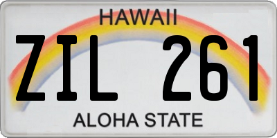 HI license plate ZIL261