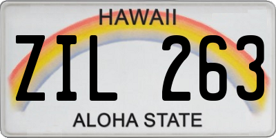 HI license plate ZIL263