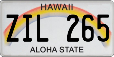 HI license plate ZIL265