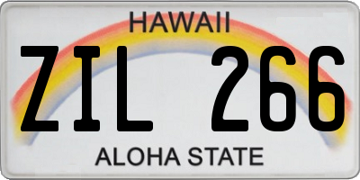 HI license plate ZIL266