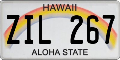 HI license plate ZIL267