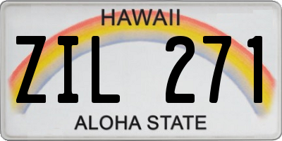 HI license plate ZIL271