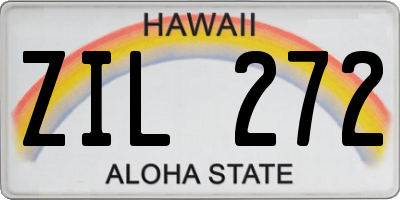 HI license plate ZIL272