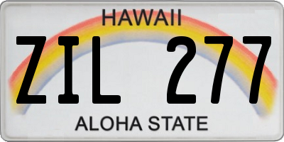 HI license plate ZIL277