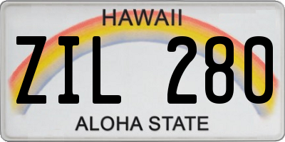 HI license plate ZIL280