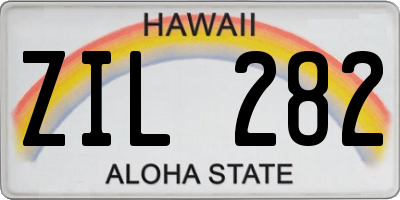 HI license plate ZIL282