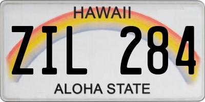 HI license plate ZIL284