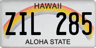 HI license plate ZIL285