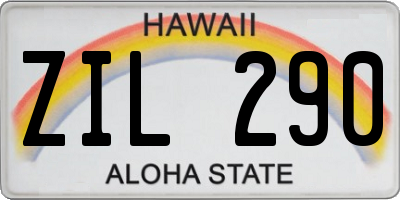 HI license plate ZIL290