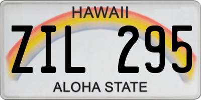 HI license plate ZIL295