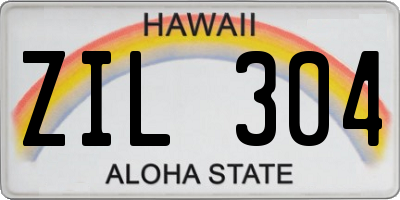 HI license plate ZIL304