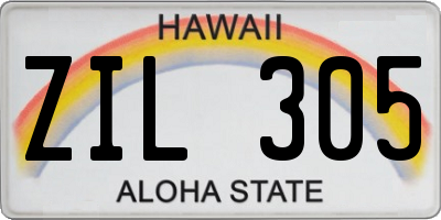HI license plate ZIL305