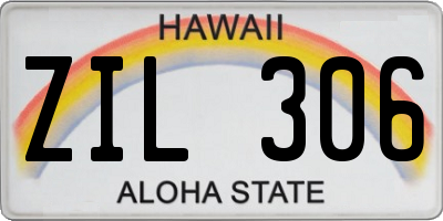 HI license plate ZIL306