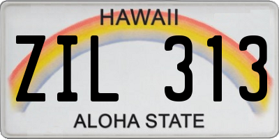 HI license plate ZIL313