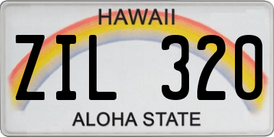 HI license plate ZIL320