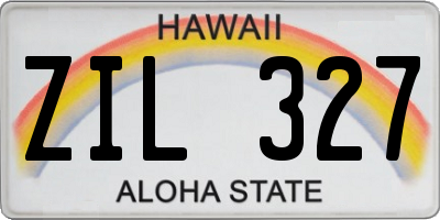 HI license plate ZIL327
