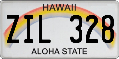 HI license plate ZIL328