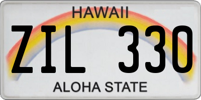 HI license plate ZIL330
