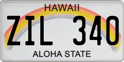 HI license plate ZIL340