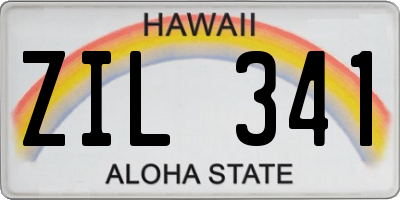 HI license plate ZIL341