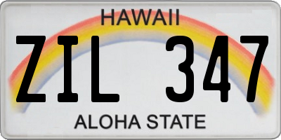 HI license plate ZIL347