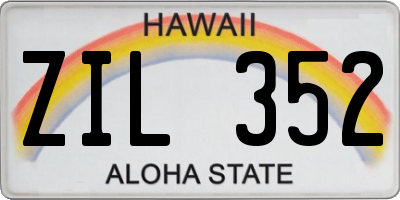 HI license plate ZIL352